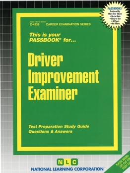 Spiral-bound Driver Improvement Examiner: Passbooks Study Guide Book