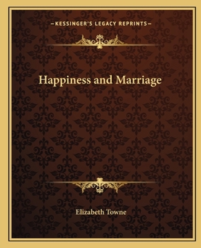 Paperback Happiness and Marriage Book