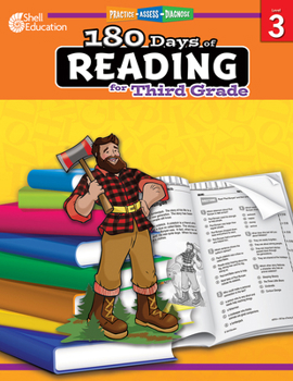 Paperback 180 Days of Reading for Third Grade: Practice, Assess, Diagnose Book