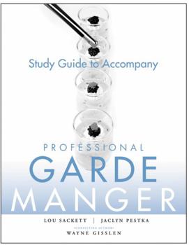 Paperback Professional Garde Manger, Study Guide: A Comprehensive Guide to Cold Food Preparation Book