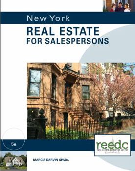 Paperback New York Real Estate for Salepersons, Special Education: for the Real Estate Education Center Book