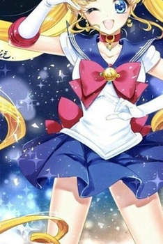 Journal: Sailor Moon Soft Glossy Cover Journal Lined Pages Book 6 x 9 Inches 110 Pages