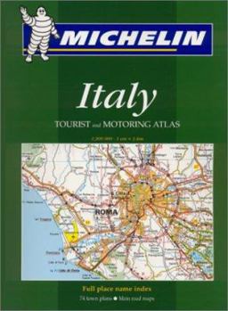 Spiral-bound Michelin Italy Tourist and Motoring Atlas #1465 Book