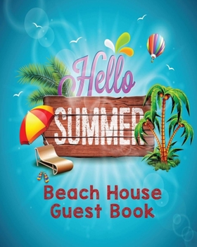 Paperback Hello Summer - Beach House Guest Book