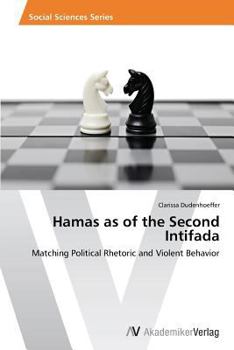 Paperback Hamas as of the Second Intifada Book