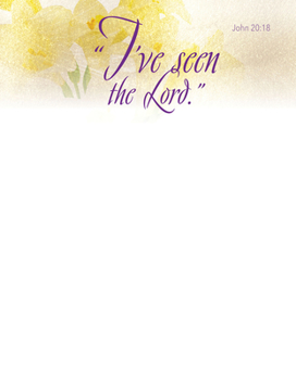 Loose Leaf I've Seen Easter Lilies Letterhead (Pkg of 50) Book