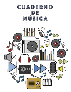 Cuaderno De Musica: Músicos Composición Libro Instrumento Manuscrito Personal Papel Piano Guitarra Estándar 13 Bastón Cuaderno grande / Diario Regalo ... Tapa blanda, Acabado mate (Spanish Edition)