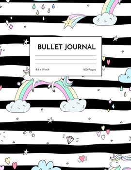 Bullet Journal: Nifty Unicorn Dot Grid Notebook - Dotted Note Pad for Kids, Girls, Teens, Tweens, Women - Gifts for Birthday and Christmas | Design 98838