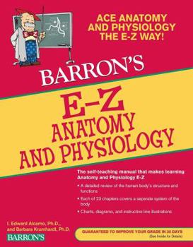Paperback Barron's E-Z Anatomy and Physiology Book