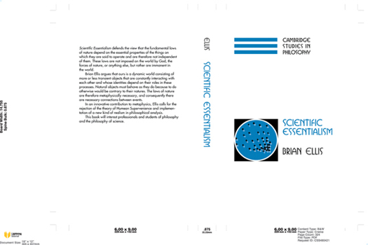 Hardcover Scientific Essentialism Book