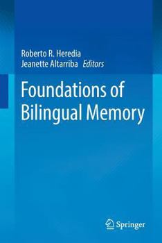 Paperback Foundations of Bilingual Memory Book