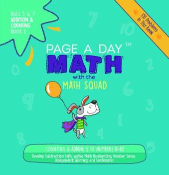 Paperback Page a Day Math Subtraction & Counting Book 2: Subtraction 1 from Numbers 1-11 Book