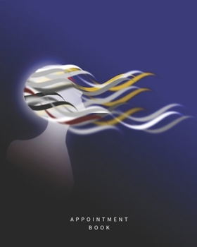 Appointment Book: Blue Wind Schedule Notebook for Nail Salons, Dog Grooming Salons, Hair Stylist, Beauty & Massage Businesses with Times Daily and Hourly. One Week At a Glance over 2 Opposite Pages, S