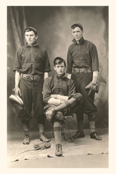Paperback Vintage Journal Three Ballplayers Book