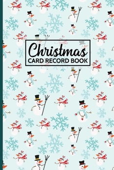 Paperback Christmas Card Record Book: A 6 Year Address Organizer Book