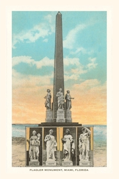 Vintage Journal Flagler Monument, Miami, Florida