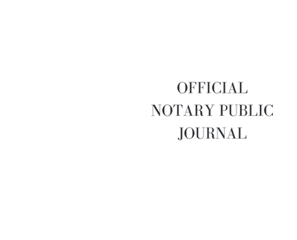 The official Notary public Journal