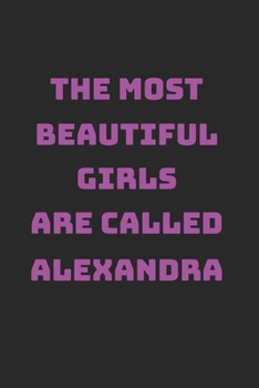 Alexandra Girl Woman Notebook: Graph Paper Journal 6x9 - 120 Pages