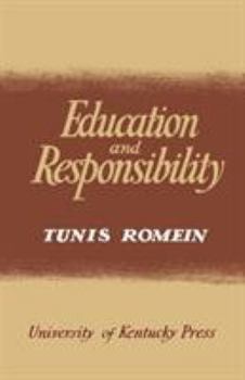 Paperback Education and Responsibility Book
