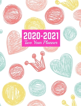 2020-2021 Two Year Planner: Simple 24-Months Calendar, 2-Year Appointment Business Planners, Agenda Schedule Organizer Logbook and Journal Art Cover 00023189