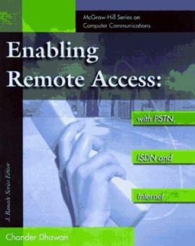 Paperback Remote Access Networks: PSTN, ISDN, ADSL, Internet and Wireless Book