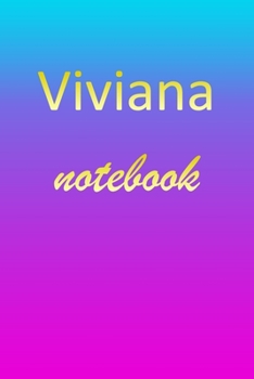 Paperback Viviana: Blank Notebook - Wide Ruled Lined Paper Notepad - Writing Pad Practice Journal - Custom Personalized First Name Initia Book