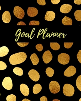 New Years Resolution Planner: 2020 Goal Planner and Organizer for Women - Black and Gold Leopard Planner 2020 -  Goal Planning Journal