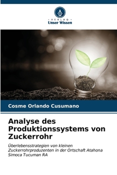 Paperback Analyse des Produktionssystems von Zuckerrohr [German] Book