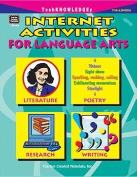 Paperback Internet Activities for Language Arts Book