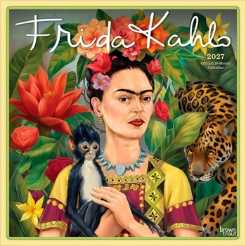 Frida Kahlo Official 2027 12 X 24 Inch (Hanging) Monthly Square Wall Calendar Plastic-Free