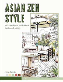 Asian Zen Style Cozy Home Coloring Book