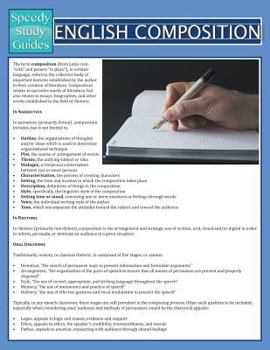 Paperback English Composition (Speedy Study Guide) Book