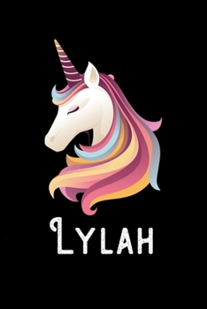 Paperback Lylah: Personalized Custom Name Unicorn Themed Monthly 2020 Planner (Calendar, To Do List, Monthly Budget, Grocery List, Year Book
