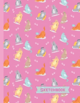 Paperback Cats Sketchbook: Cats Gifts: Blank Paper Sketch Book: Large Notebook for Doodling, Drawing or Sketching 8.5" x 11" Book