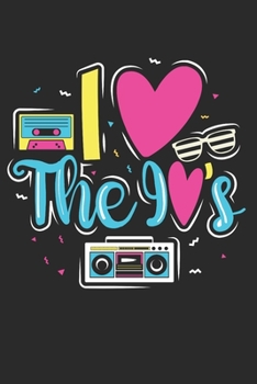 I love the 90´s Notebook: 6x9inch College Ruled 90´s Party Retro Notebook, Notepad, Journal