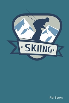 Paperback Skiing: Kariertes A5 Notizbuch oder Heft f?r Sch?ler, Studenten und Erwachsene Book