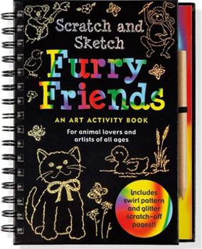 Spiral-bound Scratch & Sketch Furry Friends (Trace-Along) [With Wooden Stylus for Drawing] Book