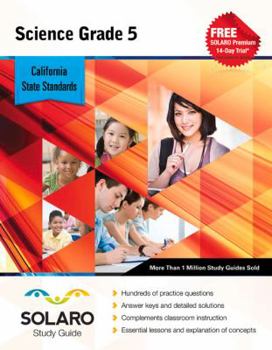 Paperback California Science Grade 5: Solaro Study Guide Book