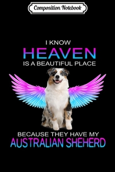 Composition Notebook: Australian Shepherd Dog My Angel Heaven Halloween Costume  Journal/Notebook Blank Lined Ruled 6x9 100 Pages