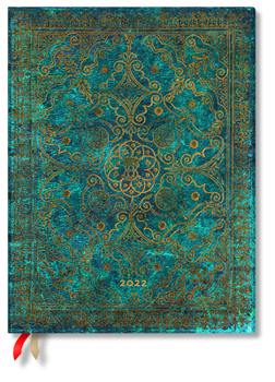 Calendar Azure 2022 12-Month Softcover Planner, Ultra - Vertical Week-At-A-Time Book