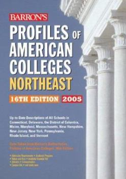 Paperback Profiles of American Colleges, Northeast Book