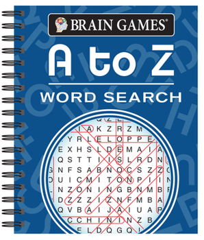 Spiral-bound Brain Games - A to Z Word Search Book