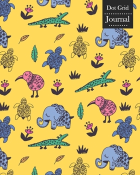 Dot Grid Journal: Notebook Planner with Unique Animals Themed Cover Design