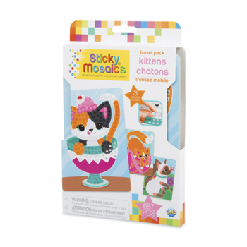 Toy Sticky Mosaics Travel Pack Kittengs Book