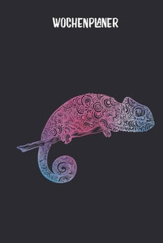 Wochenplaner mit Chameleon Mandala: Terminplaner I DIN A5 I 120 Seiten I universaler Wochenkalender I Organizer I Kalender