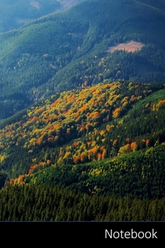 Notebook: Montaña, Rayos, Colina, Naturaleza Cuaderno / Diario / Libro de escritura / Notas - 6 x 9 pulgadas (15.24 x 22.86 cm), 110 páginas, superficie brillante.