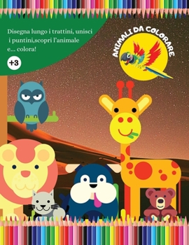 Animali Da Colorare: Giochi per bambini in età prescolare 3 - 6 anni. Album di animali da ritagliare e colorare