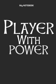 Player With POWER: Ruled Lovely Copy Book, SOFT Cover Girls Kids Elementary School Supplies Student Teacher Daily Creative Writing Journal, 100 Pages