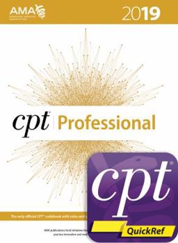 Paperback CPT 2019 Professional Codebook and CPT Quickref App Package Book