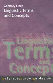 Linguistics Terms and Concepts - Book  of the Palgrave Study Guides: Literature